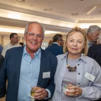 Tom and Kay Bylenga standing and smiling for photo